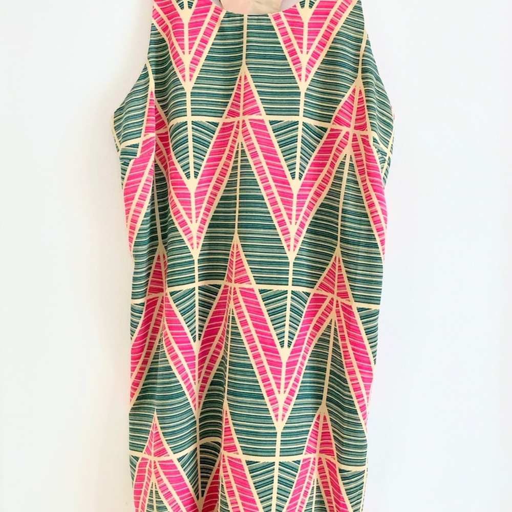 Geometric Racerback Shift Dress - Picture 2 of 3